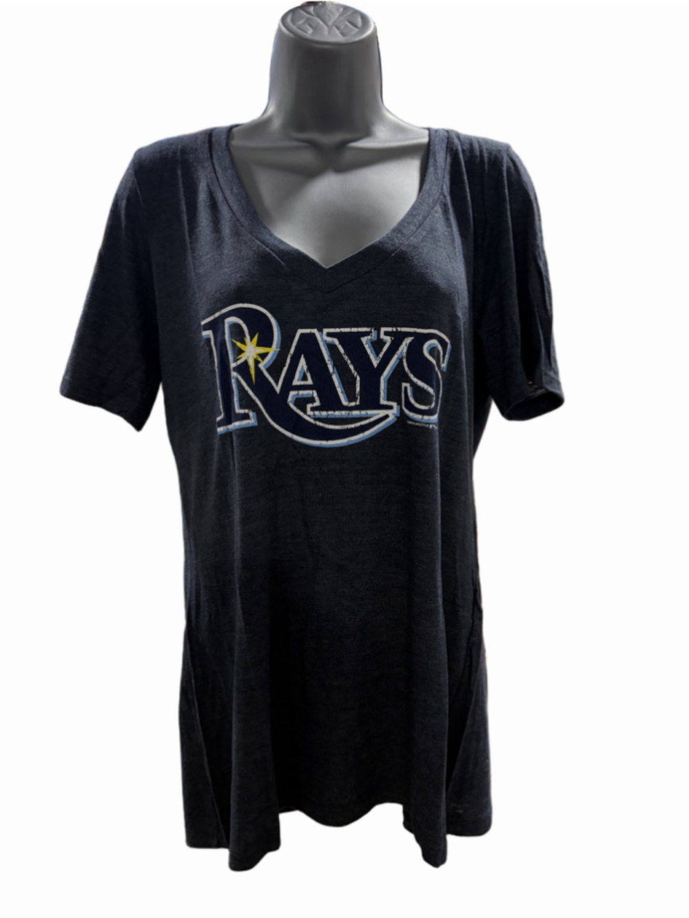 NWT Genuine MLB Tampa Bay Rays Women's V-Neck tee